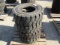 (4) New Unused Armortec 27x10-12 Forklift Tires