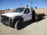 2007 Ford F550 S/A Flatbed Truck,