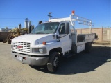 2007 GMC C4500 S/A Flatbed Utility Truck,