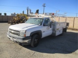 2006 Chevrolet 3500 S/A Flatbed Utility Truck,