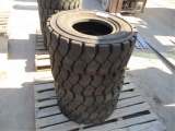 (4) New Unused Armortec 27x10-12 Forklift Tires