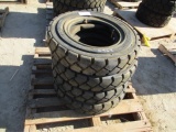 (4) New Unused Anjie 7.00-15 Forklift Tires,