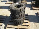 (4) New Unused Armortec 23x9-10 Forklift Tires