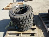 (4) New Unused Anjie 7.00-15 Forklift Tires,