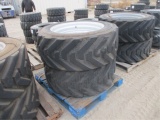 (2) IN445/50D710 Equipment Rims & Tires