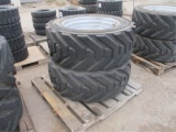 (2) IN445/50D710 Equipment Rims & Tires