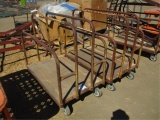 Lot Of (2) Rolling Lumber Carts