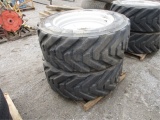 (2) IN445/50D710 Equipment Rims & Tires