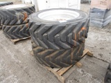 (2) IN445/50D710 Equipment Rims & Tires