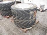 (2) IN445/50D710 Equipment Rims & Tires