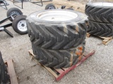(2) IN445/50D710 Equipment Rims & Tires