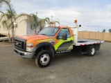 2008 Ford XL450 S/A Flatbed Truck,