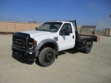 2008 Ford F450 XL S/A Flatbed Truck,