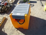 Unused 60 Gallon Poly Diesel Fuel Tank W/12V Pump