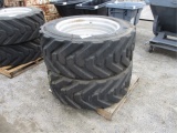 (2) IN445/50D710 Equipment Rims & Tires