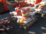 Pallet Of Construction Barricades & Signs,