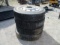 Lot Of (4) 11R 24.5 Wheels & Tires