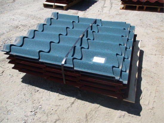Pallet Of 3' x 3' Corrugated Roof Panels,