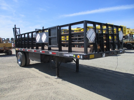 Utility S/A Flatbed Stakebed Trailer,