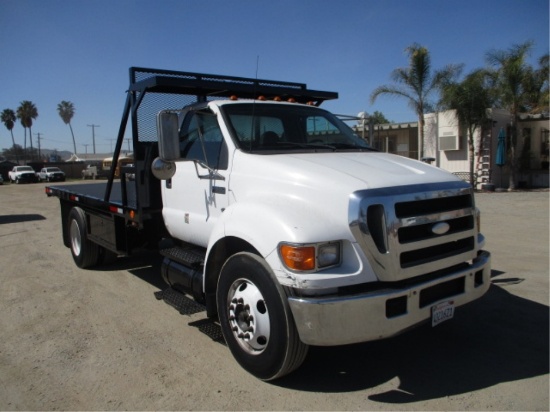 2006 Ford F650 S/A Flatbed Truck,