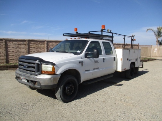 2000 Ford F550 S/A Crew-Cab Utility Truck,