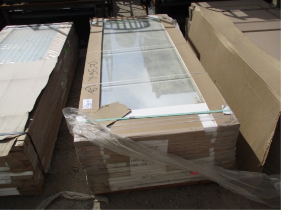 Lot Of (12) Unused 36" x 80" Glass Doors