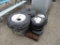 Lot Of (9) Misc Size Tires & Rims