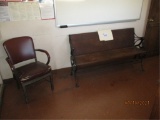 Hintelay & Gerwia Antique Desk, (2) Chairs,