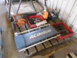 Pallet Of AC Delco Shop Bed, Steel Cable Reel,