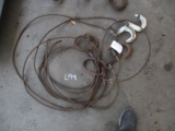 (3) Heavy Duty Steel Cables W/Hooks