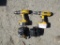 Lot Of (2) Dewalt DC987 Cordless Drills,