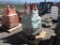 Lot Of Caution Cones,