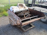 Forklift Dump Bin W/5th Wheel Hitch & Propane Tank