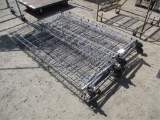 (2) Metal Rolling Bread Tray Carts