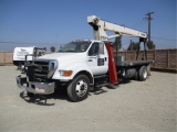 2007 Ford F750 S/A Crane Truck,