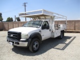 2007 Ford F450 S/A Flatbed Utility Truck,
