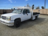 2003 Chevrolet 3500 Extended-Cab Flatbed Truck,