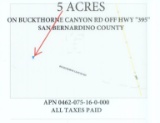 5 Acres In San Bernardino County California,