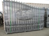 Unused Great Bear 20' Bi-Parting Wrought Iron Gate
