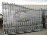 Unused Great Bear 20' Bi-Parting Wrought Iron Gate