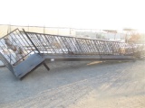 17' Rod Iron Stairs W/Railing & Platform
