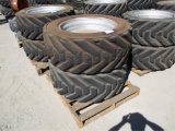 (2) IN445/50D710 Equipment Rims & Tires