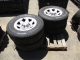 (4) Chevrolet Pickup Rims & 265/75R 17 Tires