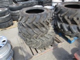 Lot Of (4) Misc Tractor Tires,
