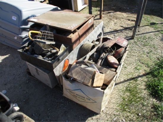Lot Of Trailer Lights, Misc Oil Filters,