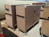 Lot Of (2) Knaack Jobsite Tool Boxes