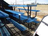 Lot Of (2) Metal Picnic Tables