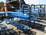 Lot Of (2) Metal Picnic Tables