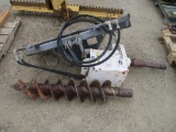 Melroe 12 Skid Steer Hydraulic Auger Attachment,