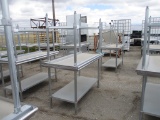 Lot Of (2) Sysco Stainless Steel Tables